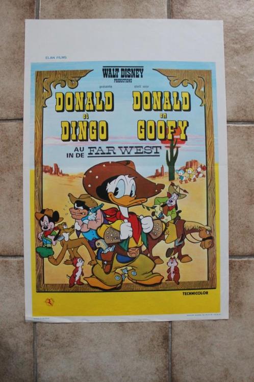 filmaffiche Walt Disney Donald Duck Goes West filmposter, Verzamelen, Posters, Zo goed als nieuw, Film en Tv, A1 t/m A3, Rechthoekig Staand