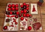 Set rode kerstversiering, Ophalen of Verzenden, Zo goed als nieuw
