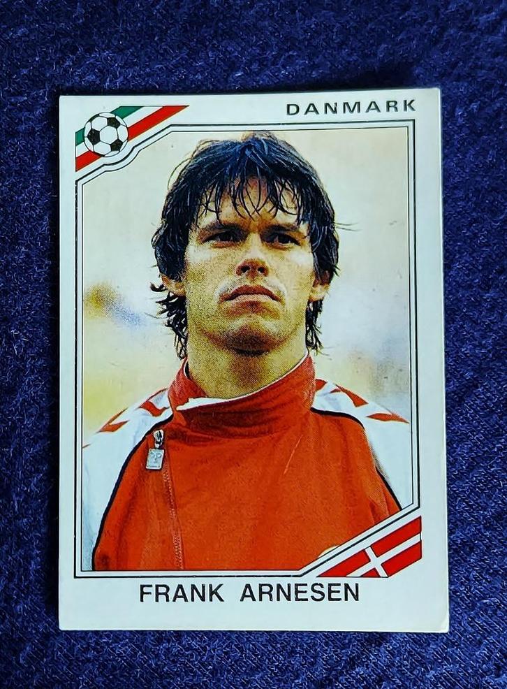 Panini sticker card voetbal ' WK Mex 1986 - Fr. Arnesen ', Verzamelen, Sportartikelen en Voetbal, Zo goed als nieuw, Poster, Plaatje of Sticker