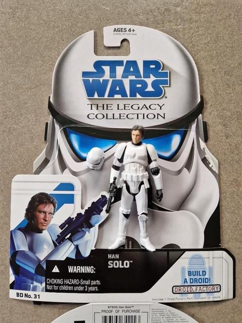 Star Wars Hasbro Loose Han Solo Stormtrooper BD31Legacy, Collections, Star Wars, Comme neuf, Figurine, Enlèvement ou Envoi