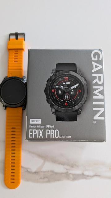 Garmin Epix Pro gen 2 51mm  Titanium Sapphire black  beschikbaar voor biedingen