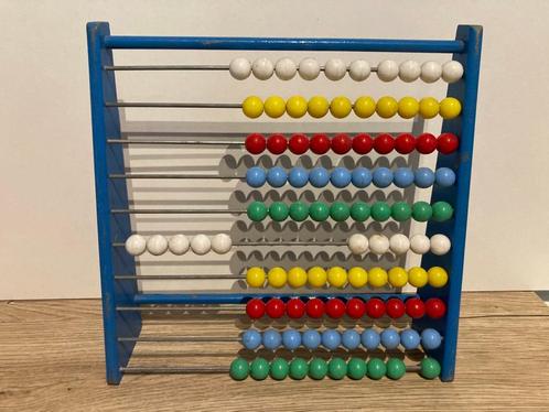 Vintage houten telraam uit de jaren 70, Verzamelen, Overige Verzamelen, Gebruikt, Ophalen of Verzenden