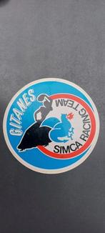 Sticker autocollant rally Simca racing team Gitanes, Ophalen of Verzenden, Gebruikt