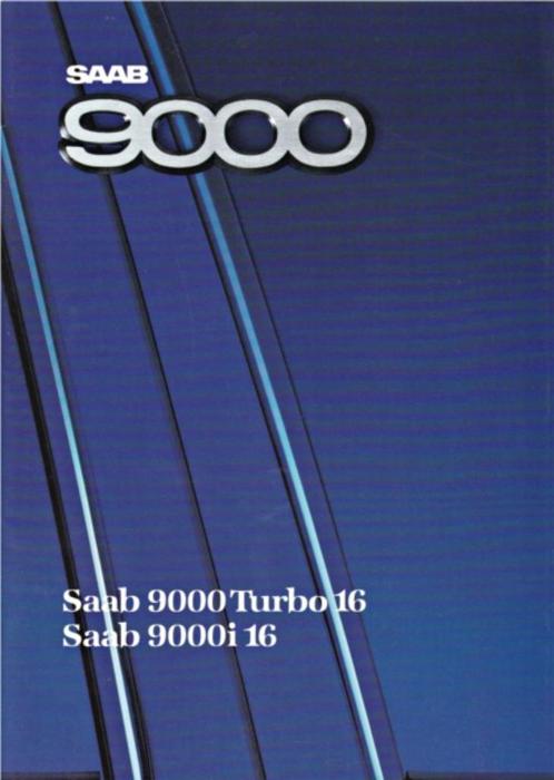 Brochure Saab 9000 Turbo 16 - 9000i 16 1987 DUITSLAND, Livres, Autos | Brochures & Magazines, Comme neuf, Autres marques, Enlèvement ou Envoi