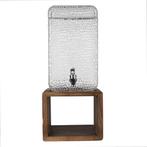 Carafe à eau/jus Clayre & Eef + robinet et couvercle - Verre, Enlèvement, Comme neuf