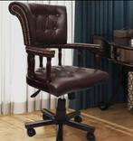 Chesterfield leer bureaustoel, Maison & Meubles, Bureaux, Enlèvement