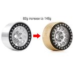 4 messing interne beadlock ringen voor 1.9 velgen crawler, Ophalen of Verzenden, Zo goed als nieuw