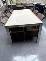 eetplaats tuinkamer, Ophalen, 6 zitplaatsen, Aluminium, Zo goed als nieuw
