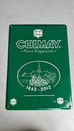 Chimay plaque émaillée rare non numérotée, Collections, Marques de bière, Comme neuf