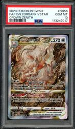 Hisuian Zoroark VSTAR PSA 10 - GG56/GG70 - Crown Zenith 2023, Ophalen of Verzenden, Zo goed als nieuw, Losse kaart
