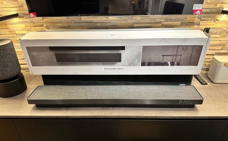 Bang & Olufsen Beosound Stage Black Anthracite soundbar B&O, Audio, Tv en Foto, Soundbars, Zo goed als nieuw, Bluetooth, Ophalen