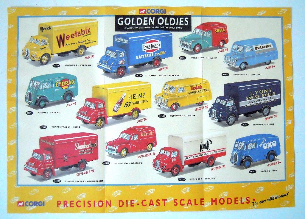 Originele poster voor 40 jarig jubileum van Corgi (1996), Antiek en Kunst, Curiosa en Brocante, Ophalen of Verzenden