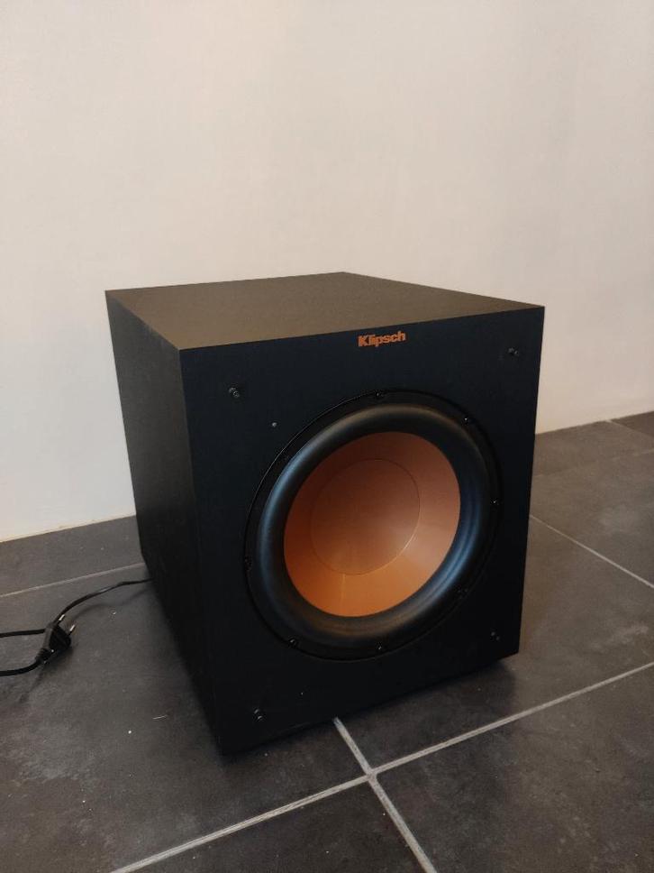 Klipsch Subwoofer (R-10SW), TV, Hi-fi & Vidéo, Enceintes, Comme neuf, Subwoofer, 120 watts ou plus, Autres marques, Enlèvement ou Envoi