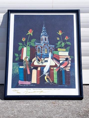 lithographie place de la culture signe paul rouge beschikbaar voor biedingen