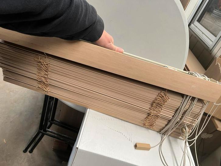 Houten jaloezie – Blend, Huis en Inrichting, Stoffering | Gordijnen en Lamellen, Zo goed als nieuw, Ophalen