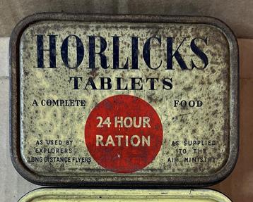 WO2 - RAF - Horlicks Tablets - 24 hr Ration - Air Ministry, Collections, Objets militaires | Seconde Guerre mondiale, Enlèvement ou Envoi