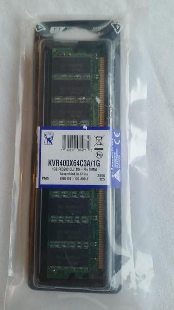 barette de memoire pour Pc dimm 1gb pc 3200, Neuf, Enlèvement ou Envoi, DDR, 1 GB ou moins