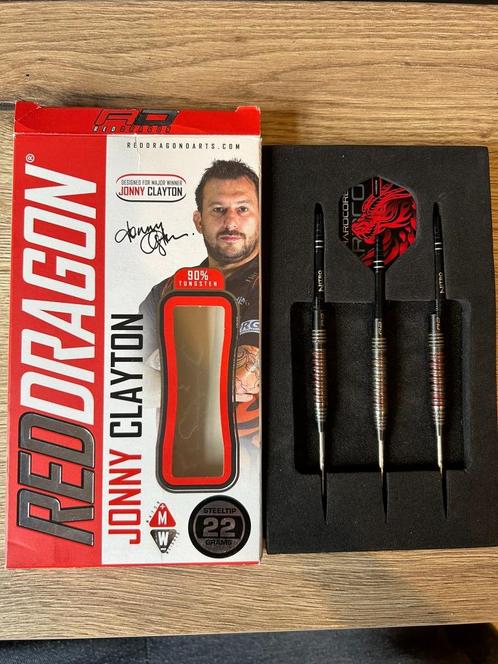 Red Dragon Jonny Clayton darts 22g, Sport en Fitness, Darts, Gebruikt, Pijlen, Ophalen of Verzenden
