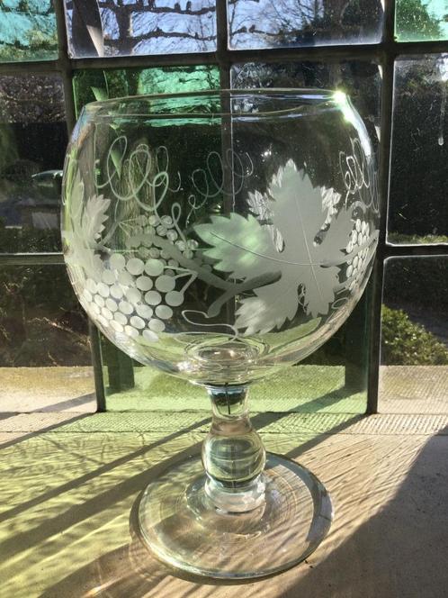 Vintage extra groot Drink of sierglas, Antiek en Kunst, Antiek | Keramiek en Aardewerk, Ophalen