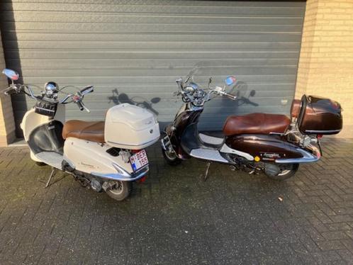 2 scooters Neco Borsalino 125cc, Fietsen en Brommers, Scooters | Overige merken, Gebruikt, Klasse B (45 km/u), Benzine, Ophalen