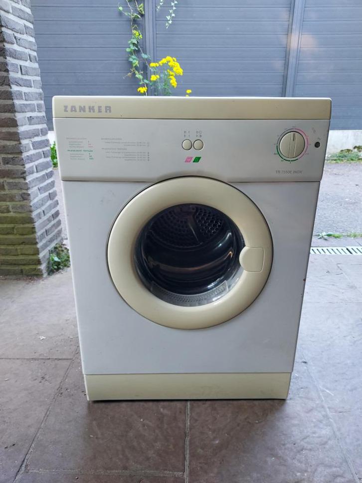 Droogkast Zanker, Elektronische apparatuur, Droogkasten, Gebruikt, Luchtafvoer, Voorlader, 4 tot 6 kg, Minder dan 85 cm, Ophalen