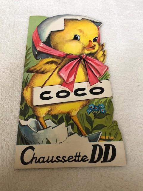 Coco, Jeanne Lagarde, Album Pub chaussettes DD, Collections, Marques & Objets publicitaires, Utilisé, Ustensile, Enlèvement ou Envoi