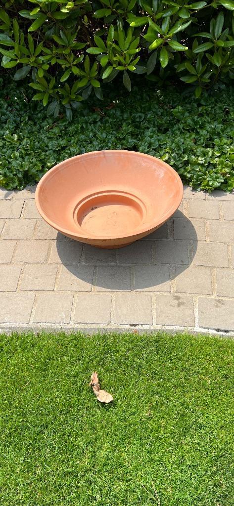 Terracotta schaal bloempot – breed model voor vetplanten of, Tuin en Terras, Bloempotten, Gebruikt, Terracotta, Binnen, Balkon