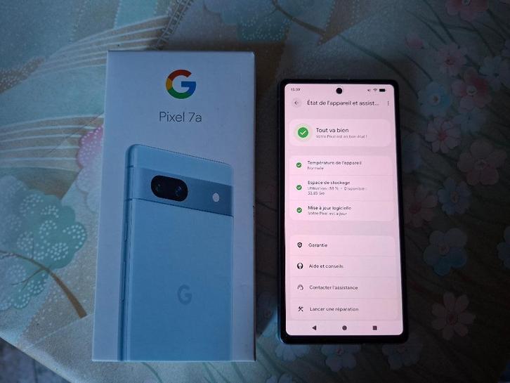 Pixel 7a - 128g - bleu (état proche du neuf), Télécoms, Téléphonie mobile | Marques Autre, Comme neuf, Sans abonnement, Sans simlock