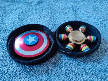 Fidget spinner 2: Captain America + Nepal  beschikbaar voor biedingen