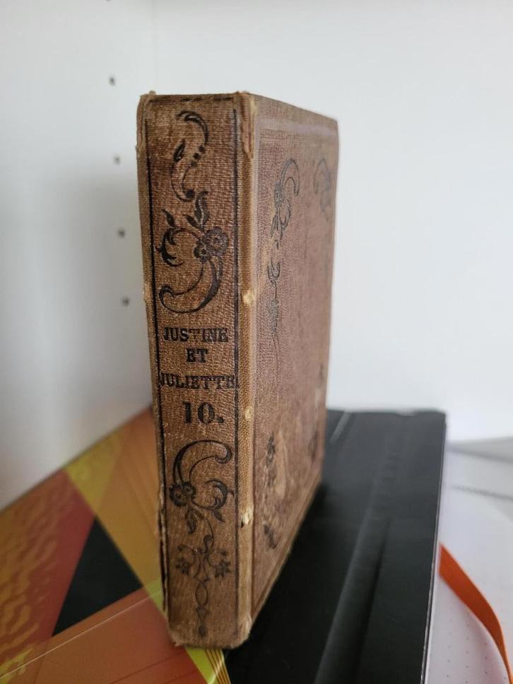 La Nouvelle Justine 1797 eerste druk Markies De Sade, Antiek en Kunst, Antiek | Boeken en Manuscripten, Ophalen of Verzenden