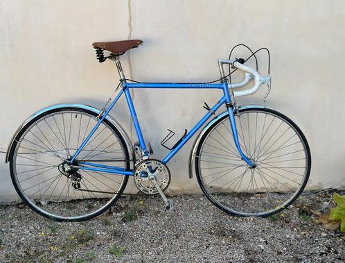Peugeot retro koersfiets – gerenoveerd, Brooks leren zadel, Fietsen en Brommers, Fietsen | Racefietsen, Zo goed als nieuw, Ophalen