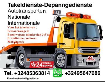 Takeldienste Depanngedienste Antwerpen  beschikbaar voor biedingen