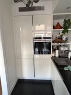 WAANZINNIG MOOIE HOOGGLANS greeploos keuken, Ophalen, Wit, Graniet of Steen, Dubbelwandige keuken