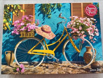 1000p puzzel De citroenkleurige fiets beschikbaar voor biedingen