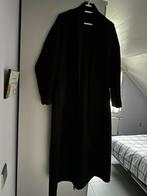 Oversized lange zwarte mantel, Ophalen, Zo goed als nieuw