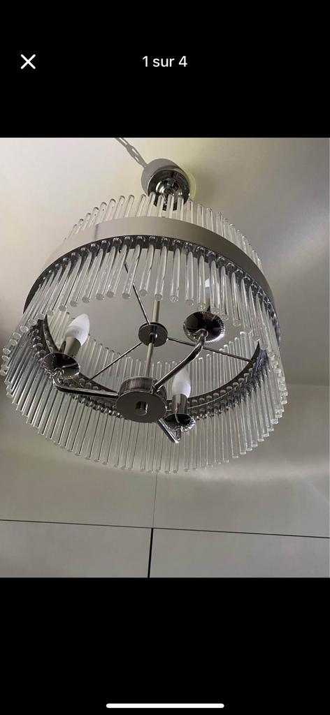 Lustre maison du monde, Maison & Meubles, Lampes | Plafonniers, Comme neuf, Enlèvement