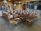 43 Industriele/Vintage Stoelen/Schoolstoelen, Ophalen, Gebruikt, Bruin, Industrieel/Vintage