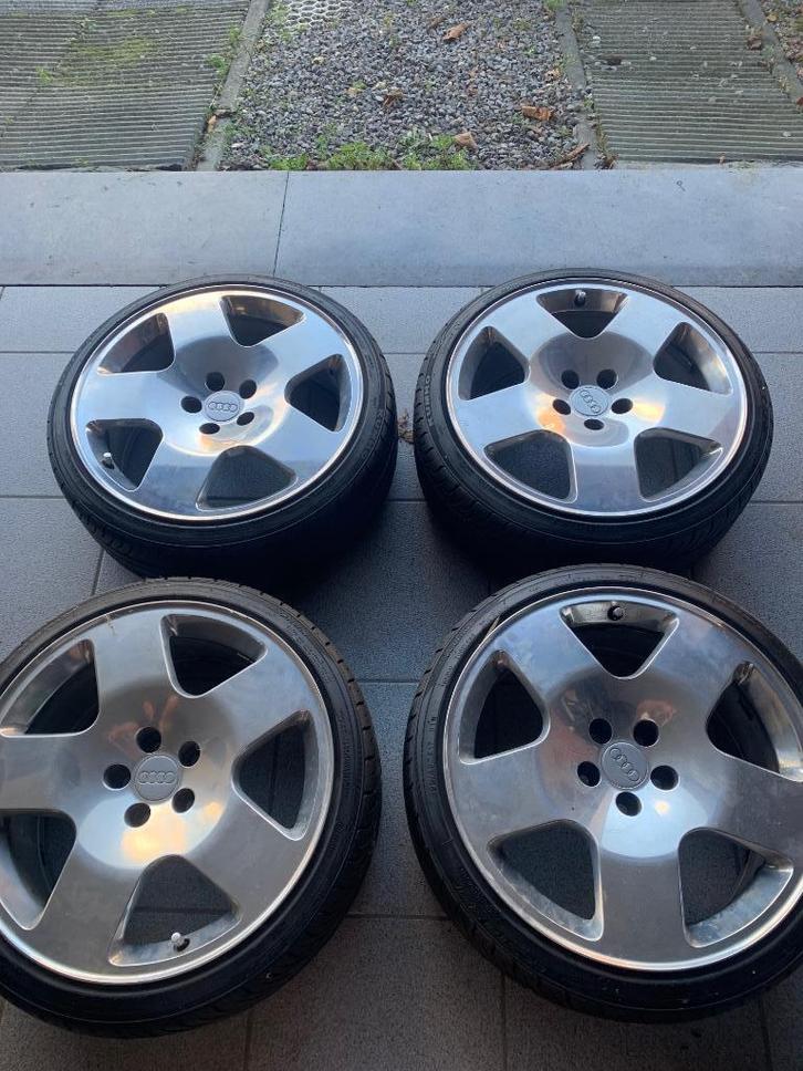Gepolijste Parabool Velgen 17Inch, Auto-onderdelen, Banden en Velgen, Velg(en), Zomerbanden, 17 inch, 195 mm, Personenwagen, Gebruikt