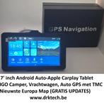 7' Android Auto Tablet Navigatie IGO Europa Map, Live TMC, Caravans en Kamperen, Mobilhome-accessoires, Info@drktech.be, Oosterwennel 35 Genk