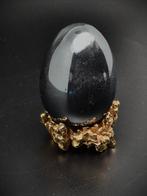Zeldzaam metalen pistool uit gesneden ei Hematiet, Verzamelen, Verzenden, Mineraal