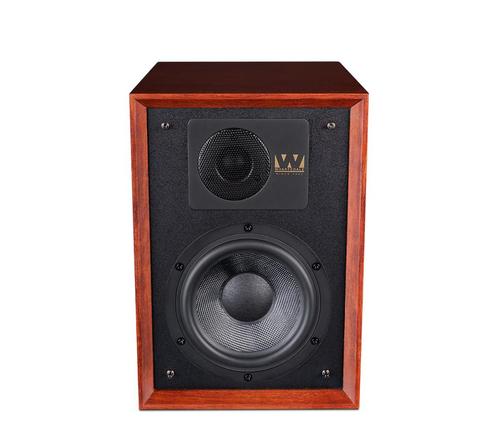 Wharfedale Denton 85th Mahogany (set) + Garantie, Audio, Tv en Foto, Luidsprekerboxen, Zo goed als nieuw, Front, Rear of Stereo speakers