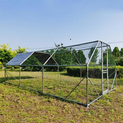 Konijnenren | Gegalvaniseerd staal | 6 x 3 x 2 meter, Animaux & Accessoires, Rongeurs & Lapins | Cages & Clapiers, Neuf, Enclos