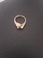 Zilveren ring design, Gebruikt, Ophalen of Verzenden, Kleiner dan 17, Dame