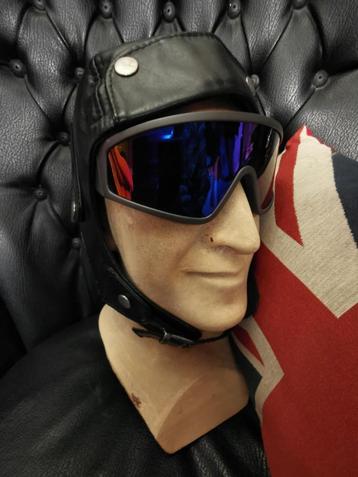 Leren Piloten muts Oldtimer Roadster KITCar Motorcycles beschikbaar voor biedingen