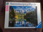 Puzzle Ravensburger 1000 pièces - Eibsee, Zugspietse, Hobby & Loisirs créatifs, Enlèvement ou Envoi, 500 à 1500 pièces, Utilisé