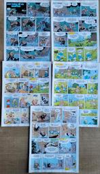 De Smurfen stripknipsels: Een baby bij de Smurfen (volledig), Collections, Personnages de BD, Comme neuf, Image, Affiche ou Autocollant