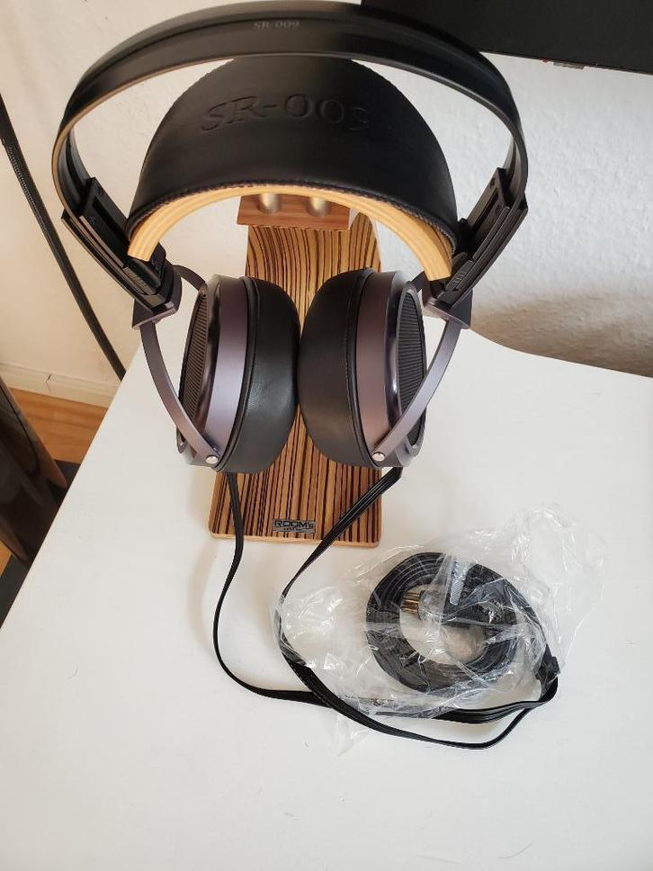 Stax SR-009 BK (Anniversary Edition) headphones, Audio, Tv en Foto, Hoofdtelefoons, Zo goed als nieuw, Over oor (circumaural)