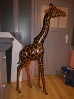 Girafe en cuir +-1m60 de haut, Collections, Comme neuf, Autres types, Animal sauvage, Enlèvement ou Envoi
