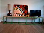 handgesmeed tv meubel/zitbank. Eik, Huis en Inrichting, Ophalen, Zo goed als nieuw, 200 cm of meer, Minder dan 100 cm