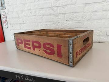 Caisse publicitaire ancienne PEPSI Cola, Enlèvement ou Envoi, Utilisé, Emballage